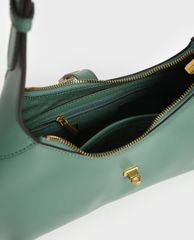 CHARLES & KEITH - Túi đeo vai nữ hình thang Metallic Accent Hobo