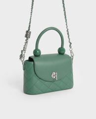 CHARLES & KEITH - Túi xách nữ tay cầm tròn thời trang