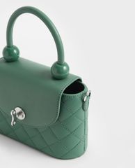 CHARLES & KEITH - Túi xách nữ tay cầm tròn thời trang