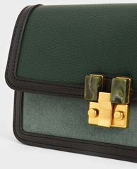 CHARLES & KEITH - Ví cầm tay nữ chữ nhật Stone Embellished