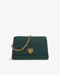 CHARLES & KEITH - Túi đeo vai nữ nắp gập Double Chain Link Push Lock