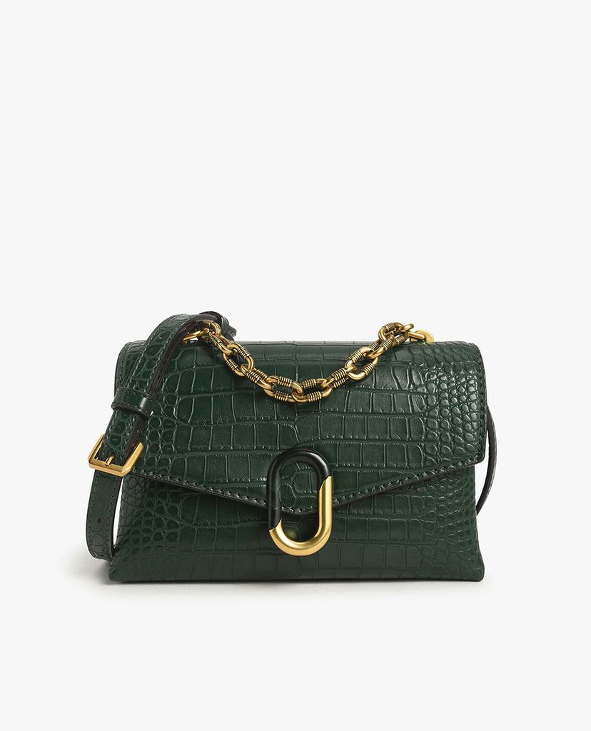 CHARLES & KEITH - Túi đeo chéo chữ nhật Chunky Chain Strap