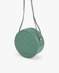 CHARLES & KEITH - Túi đeo chéo nữ phom tròn Quilted Circle