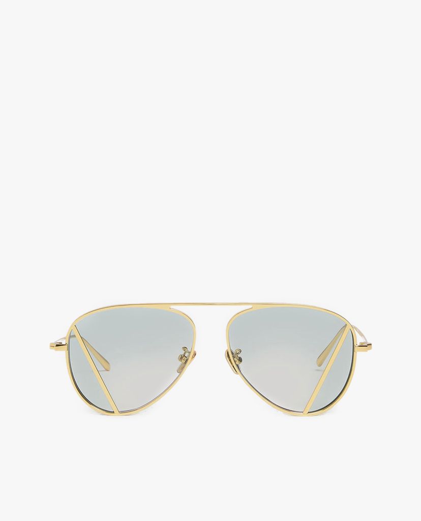 CHARLES & KEITH - Kinh mát nữ gọng tròn Two-Tone Aviator