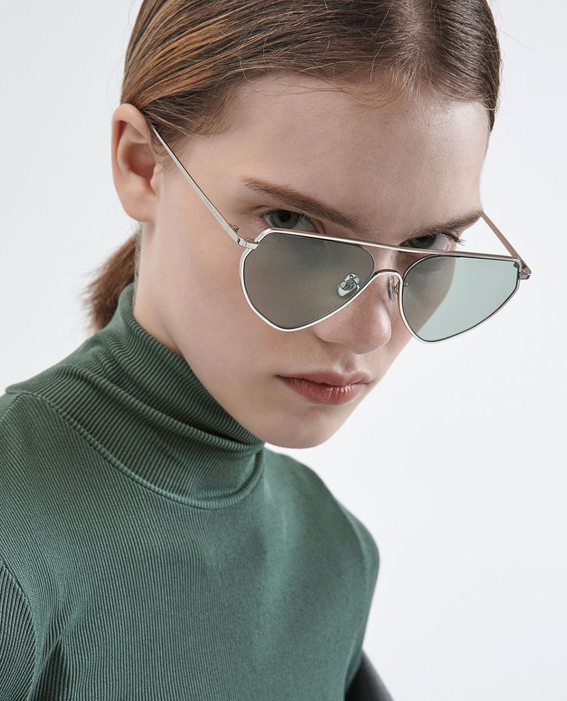 CHARLES & KEITH - Kính mát nữ thời trang Thin Metal Frame
