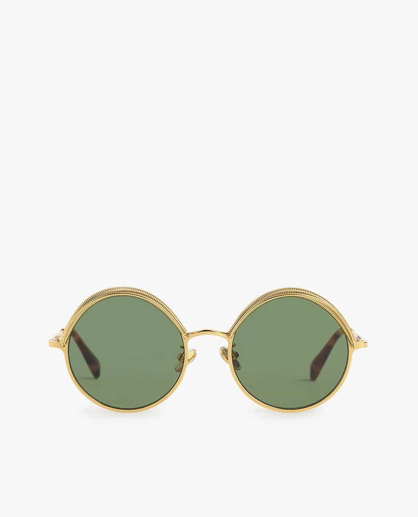 CHARLES & KEITH - Kính mát nữ gọng tròn Half Rim Round