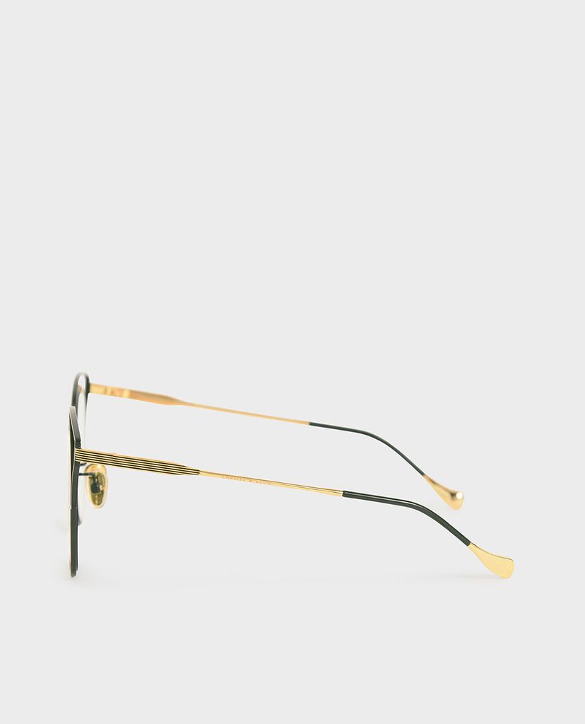CHARLES & KEITH - Kính mát nữ gọng vuông Cut Out Tinted