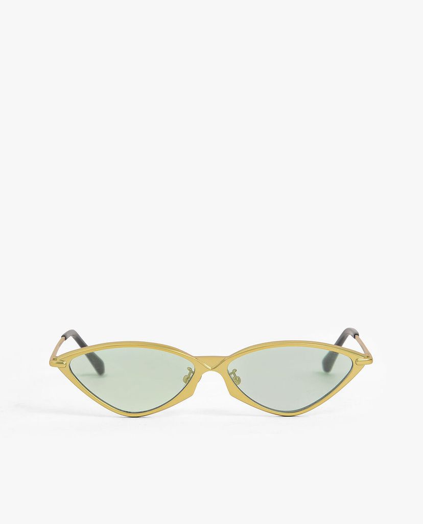 CHARLES & KEITH - Kính mát nữ gọng mắt mèo Metal Frame