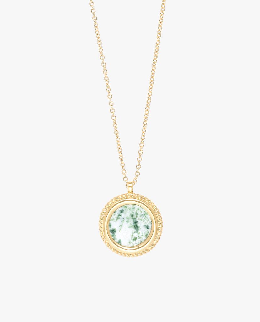 CHARLES & KEITH - Dây chuyền nữ mặt tròn Red Network Pendant