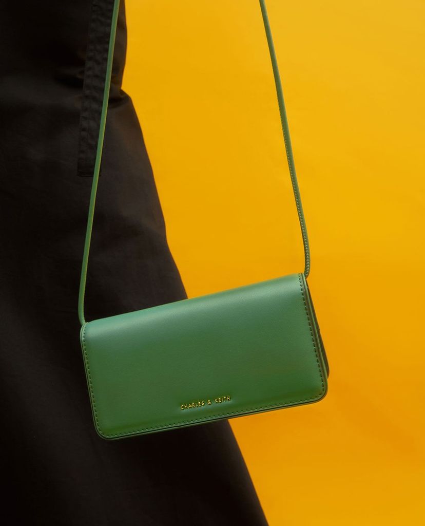 CHARLES & KEITH - Ví cầm tay nữ chữ nhật thời trang