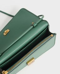 CHARLES & KEITH - Ví cầm tay nữ chữ nhật thời trang