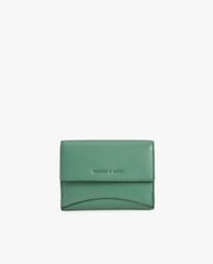 CHARLES & KEITH - Ví nữ mini dạng gập Snap Button