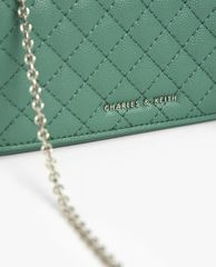 CHARLES & KEITH - Ví nữ cầm tay chữ nhật Quilted Pouch