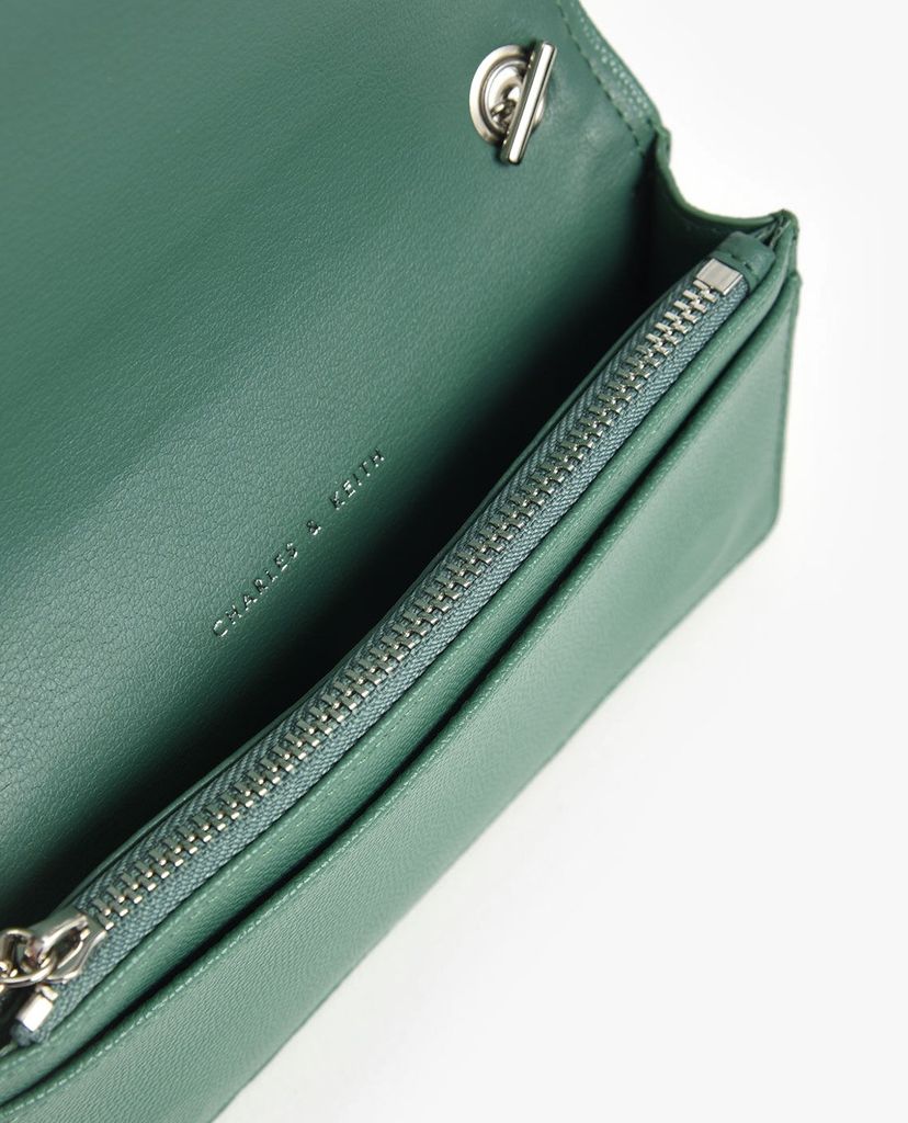 CHARLES & KEITH - Ví nữ cầm tay chữ nhật Quilted Pouch