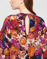 GIGI - Đầm mini cổ tròn tay dài phom suông thời trang Ruffle Hem