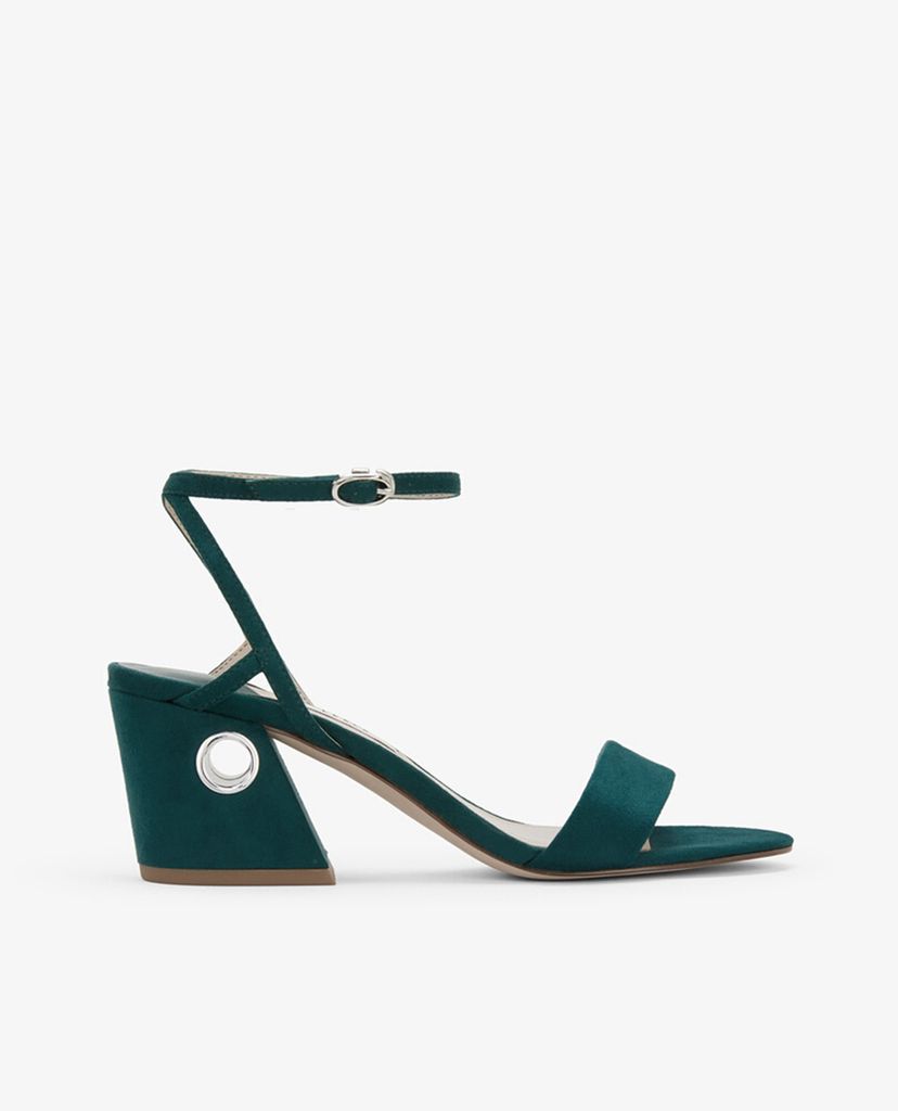 PEDRO - Giày cao gót hở mũi đế vuông Ankle Strap Block