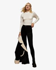 TOPSHOP - Quần jeans nữ lưng cao phom ôm thời trang
