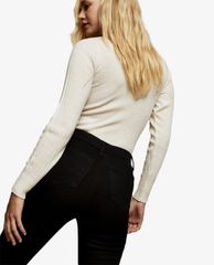 TOPSHOP - Quần jeans nữ lưng cao phom ôm thời trang