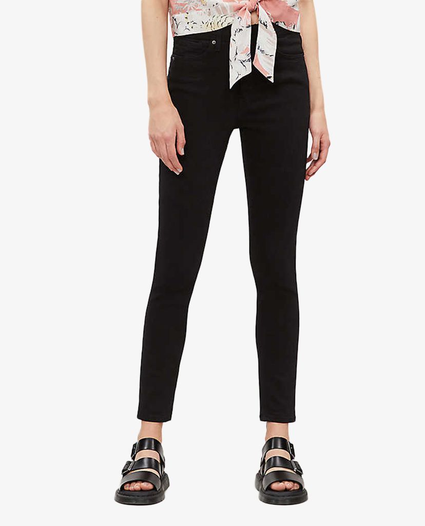 TOPSHOP - Quần jeans nữ denim lưng cao phom ôm Jamie High Rise