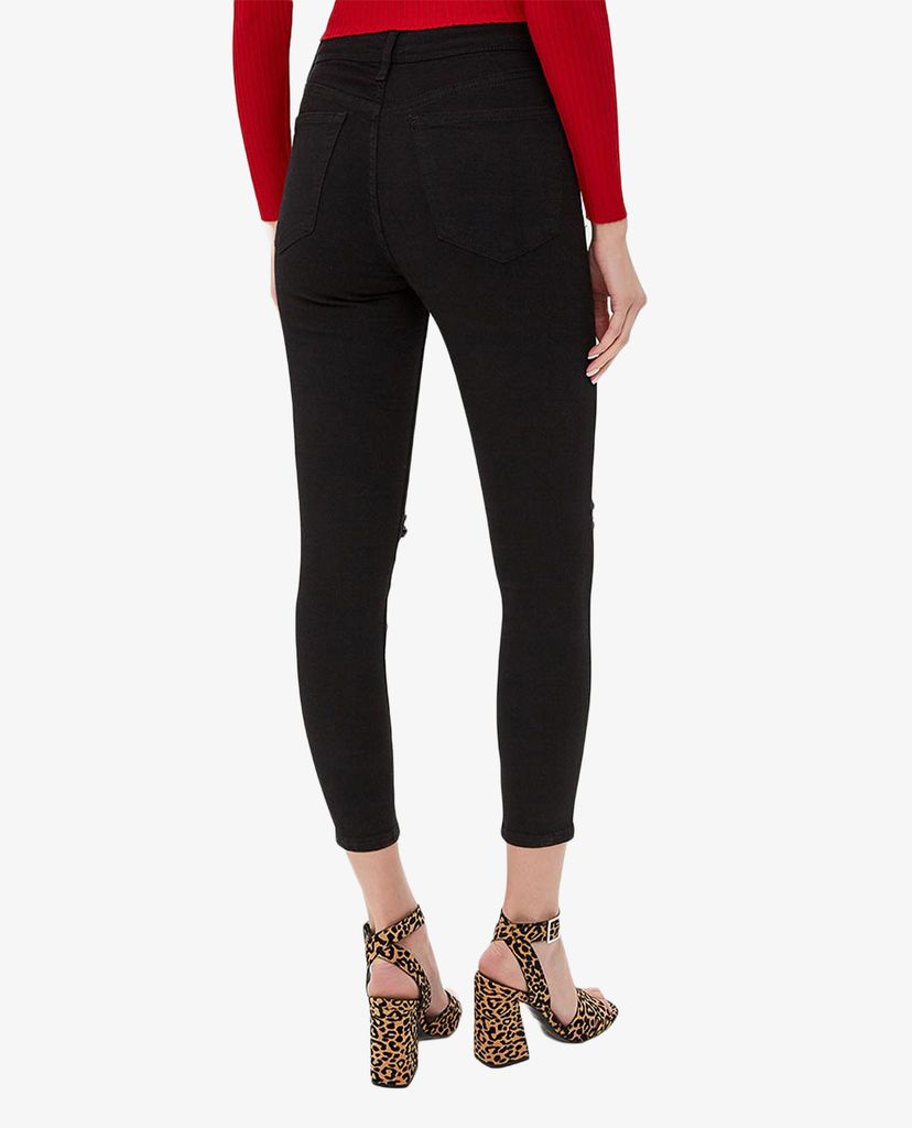 TOPSHOP - Quần jeans nữ phom skinny rách gối thời trang