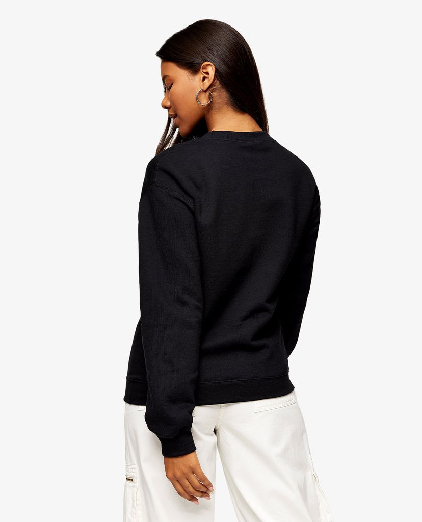 TOPSHOP - Áo sweatshirt nữ tay dài Detroit College