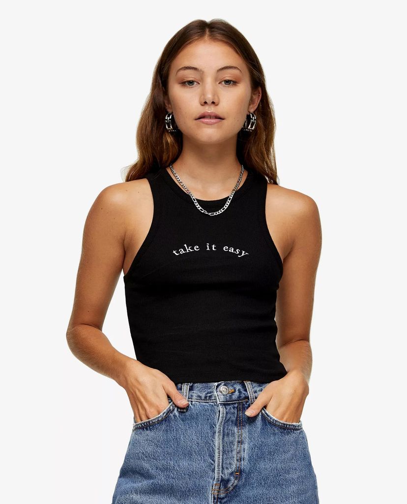 TOPSHOP - Áo ba lỗ nữ Take It Easy
