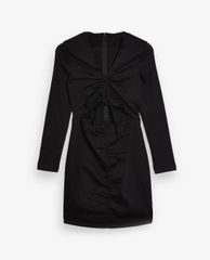 TOPSHOP - Đầm mini cổ V tay dài phom ôm thời trang