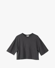 TOPSHOP - Áo thun nữ phom suông tay lỡ Black Washed Boxy