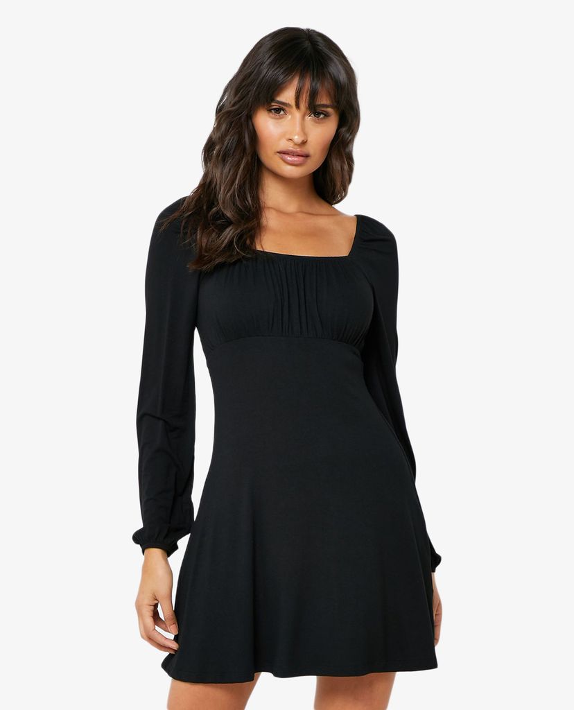TOPSHOP - Đầm mini tay dài cổ vuông thời trang