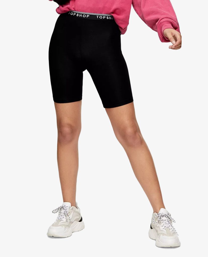 TOPSHOP - Quần shorts nữ phom ôm Black Topshop Cycling