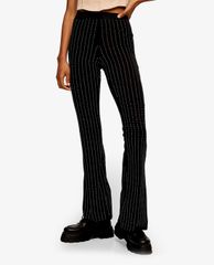 TOPSHOP - Quần kiểu nữ ống loe Black Diamante