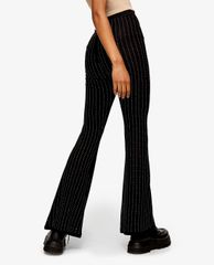 TOPSHOP - Quần kiểu nữ ống loe Black Diamante