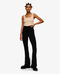TOPSHOP - Quần kiểu nữ ống loe Black Diamante