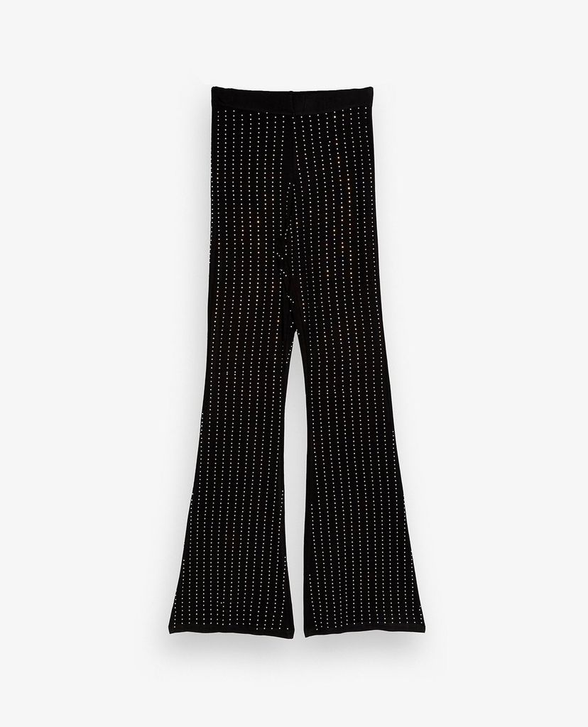 TOPSHOP - Quần kiểu nữ ống loe Black Diamante