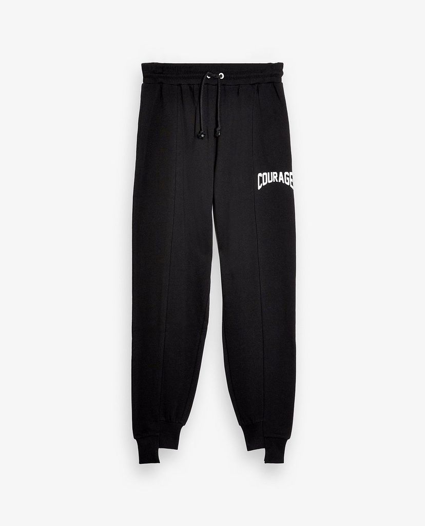 TOPSHOP - Quần jogger nữ bo gấu Black Spliced Courage
