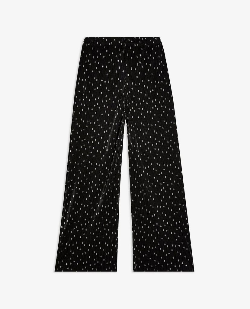 TOPSHOP - Quần kiểu nữ ống rộng Metallic Spot Plisse
