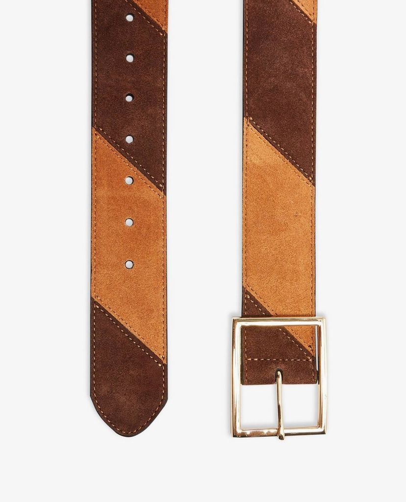 TOPSHOP - Thắt lưng nữ bảng vừa Brown Leather Wide