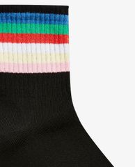 TOPSHOP - Vớ nữ cổ cao Black Rainbow