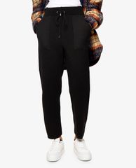 TOPSHOP - Quần jogger nữ phom rộng Black Ovoid Knitted