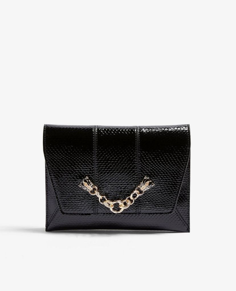TOPSHOP - Túi xách tay nữ nắp gập PANTHER Chain