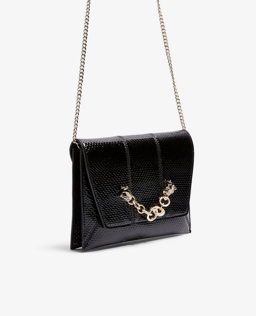 TOPSHOP - Túi xách tay nữ nắp gập PANTHER Chain