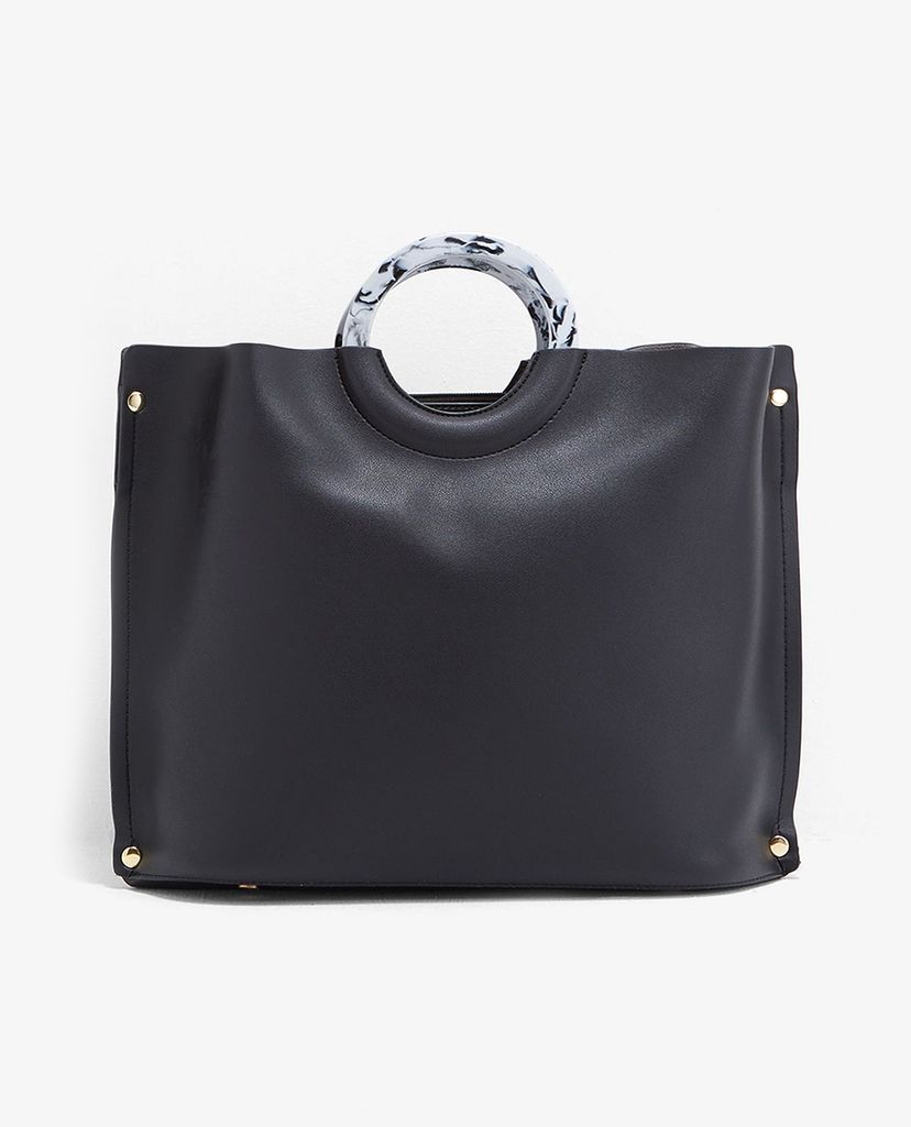 TOPSHOP - Túi xách tay nữ phom vuông Milan Marble