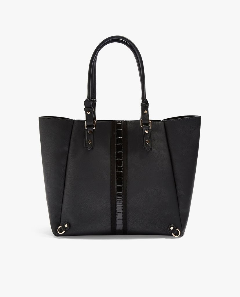 TOPSHOP - Túi đeo vai nữ chữ nhật MOJO Crocodile Stripe