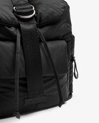 TOPSHOP - Balo nữ phối dây rút CONSIDERED Black Ring Nylon