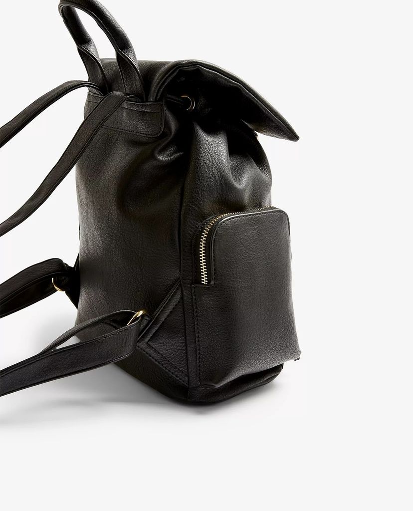 TOPSHOP - Balo nữ dây rút Black Dogclip