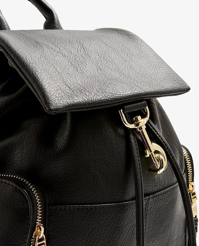 TOPSHOP - Balo nữ dây rút Black Dogclip