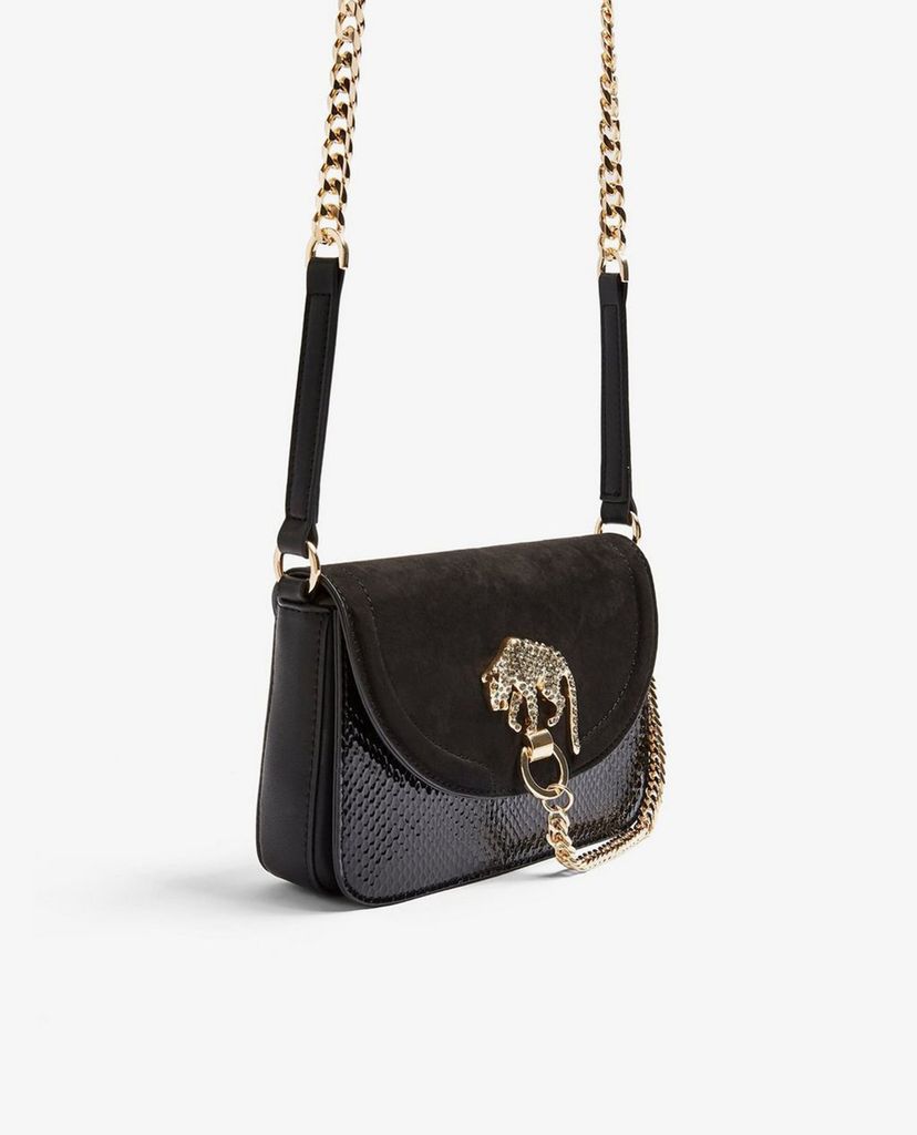 TOPSHOP - Túi đeo chéo nữ chữ nhật DAZZLE Black Panther