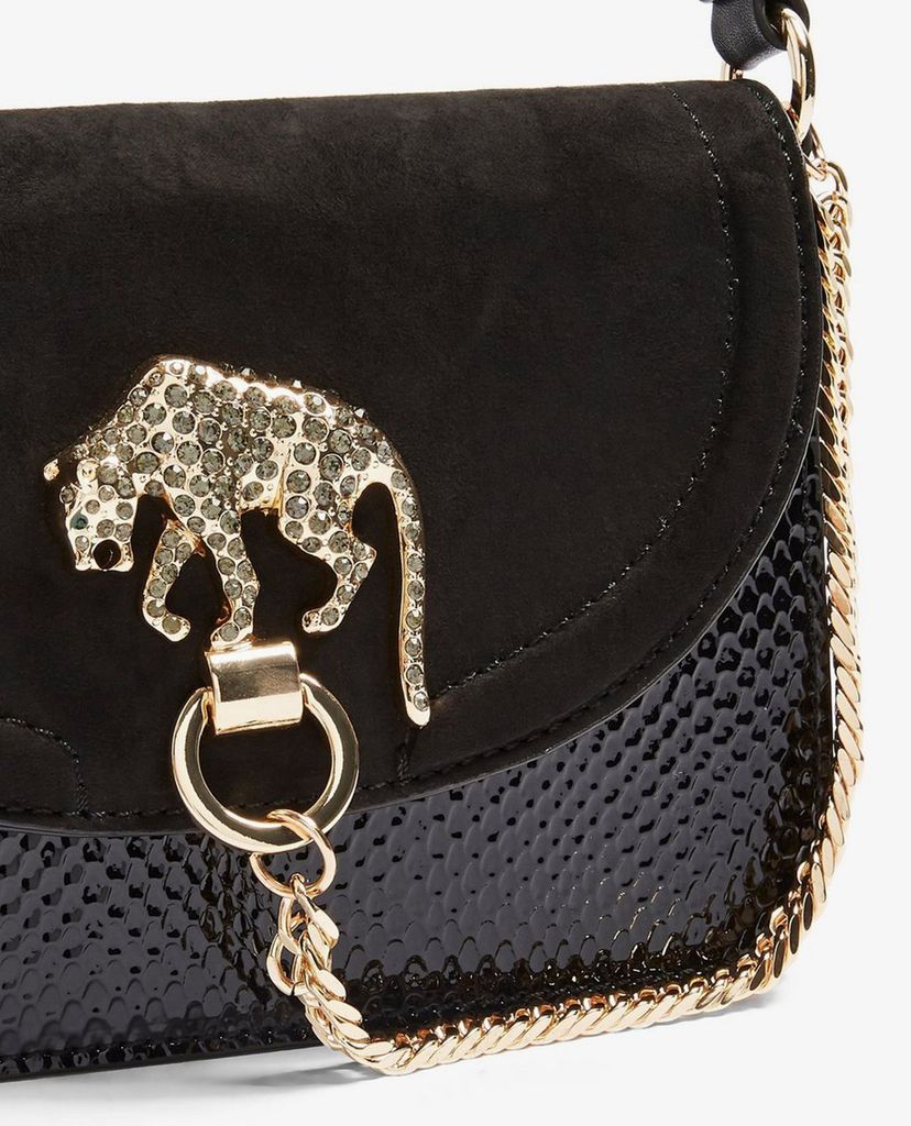TOPSHOP - Túi đeo chéo nữ chữ nhật DAZZLE Black Panther