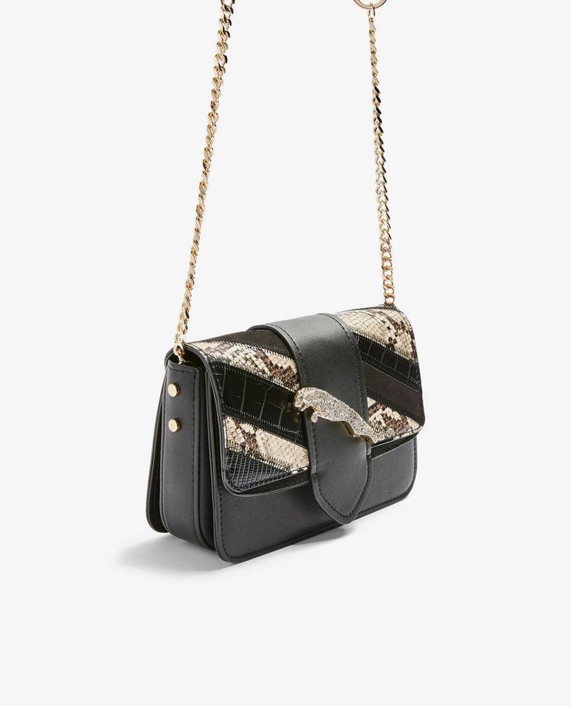 TOPSHOP - Túi đeo chéo nữ chữ nhật Leap Leopard