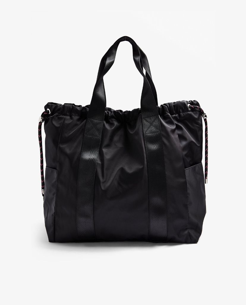 TOPSHOP - Túi đeo vai nữ hình vuông Black Drawstring